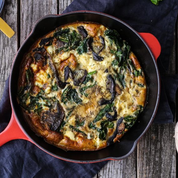 Frittata s houbami
