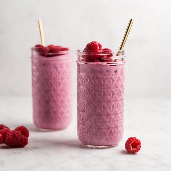 Malinové smoothie s jogurtem