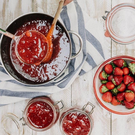 Jahodová marmeláda se stévií - základní recept