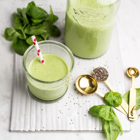 Zelené špenátové smoothie